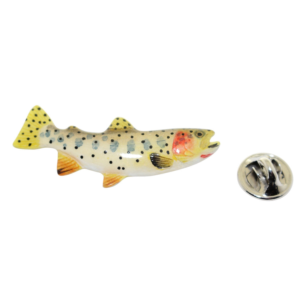 Cutthroat Trout Pin ~ Hand Painted ~ Lapel Pin ~ Hand Painted Lapel Pin ~ Sarah's Treats & Treasures